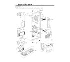 LG LDCS24223W/02 case parts diagram