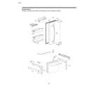 LG LDCS24223W/02 door parts diagram
