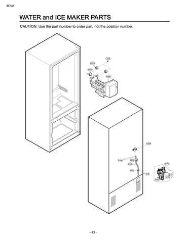 Water/ice maker parts