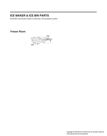 Ice maker/ice bin parts