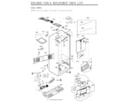 LG LFXS28566D/00 case parts diagram
