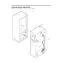 LG LFXS28566D/00 valve/water tube parts diagram