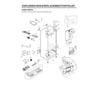 LG LFXS28566D/01 case parts diagram