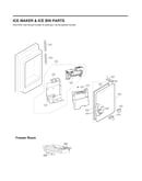 Ice maker/ice bin parts