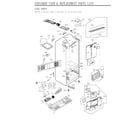 LG LFXS28596D/00 case parts diagram
