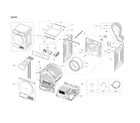 Samsung DV22N6850HX/A2-00 main unit parts diagram