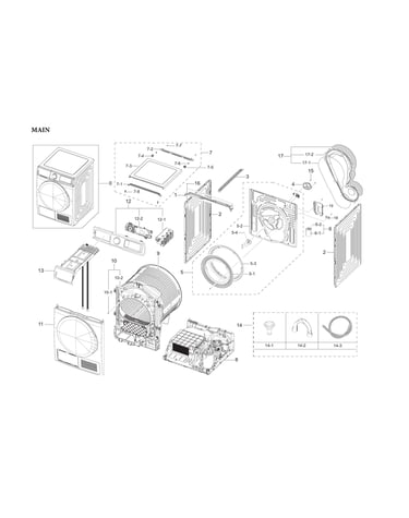 Main unit parts