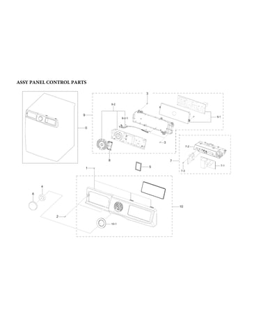 Control panel parts assy