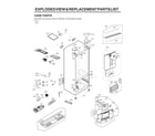 LG LFXS28596D/01 case parts diagram
