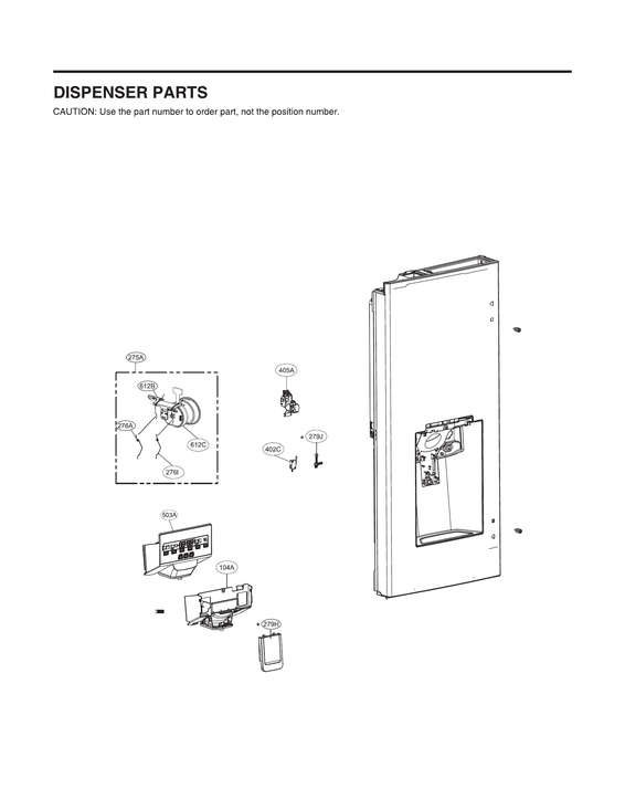 Official LG LMXS28626S/01 bottom-mount refrigerator parts | Sears