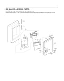 Ice maker/ice bin parts
