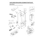 LG LMXS28626S/02 case parts diagram