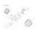 Samsung DVE22N6850X/A2-00 drum parts assy diagram