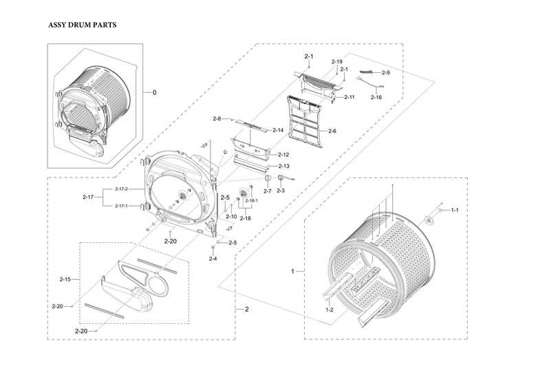 Drum parts assy