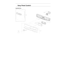 Samsung DVE45R6100W/A3-00 control panel assy diagram