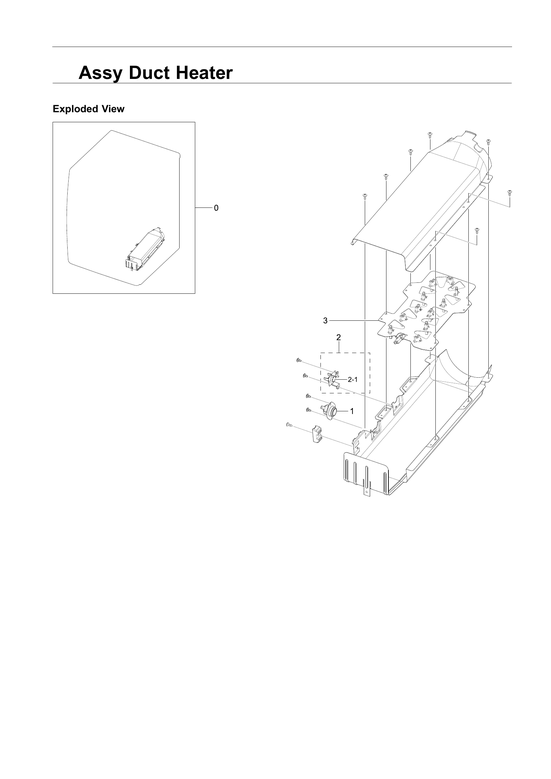 Duct heater assy