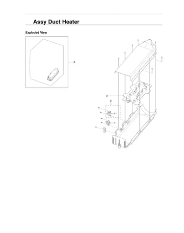 Duct heater assy