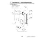LG LNXS30996D/00 r-room door parts diagram