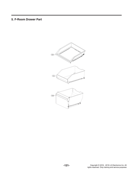 F-ROOM DRAWER PARTS