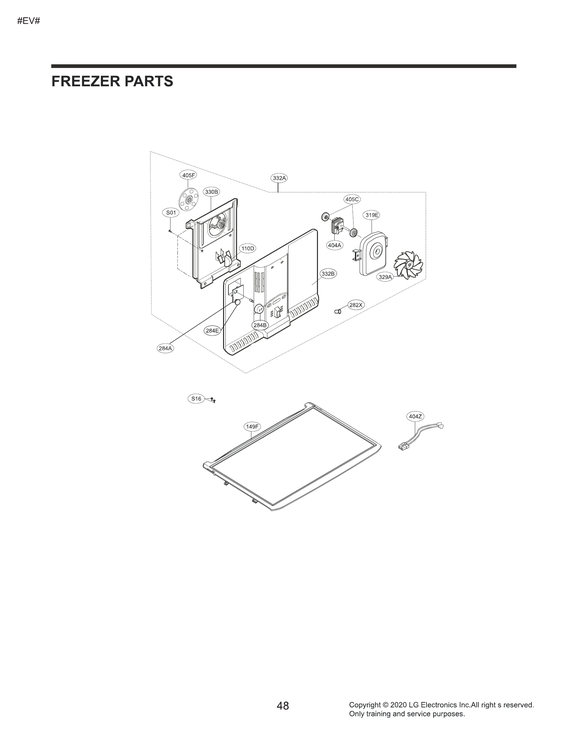 Freezer parts