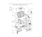 LG DLGX4201W/00 drum/motor assy: electric type diagram