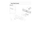 Samsung DVE45R6300W/A3-00 control panel assy diagram