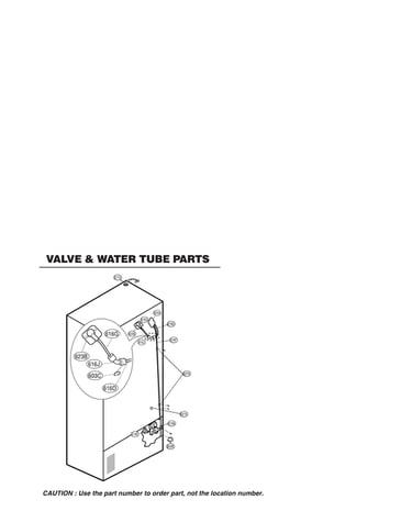 Valve/water tube parts