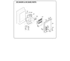 Kenmore Elite 79571082016 ice maker/ice bank parts diagram