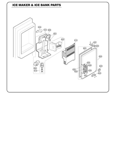Ice maker/ice bank parts