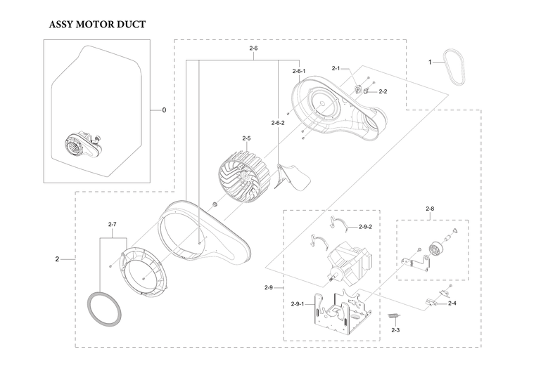 MOTOR DUCT ASSY