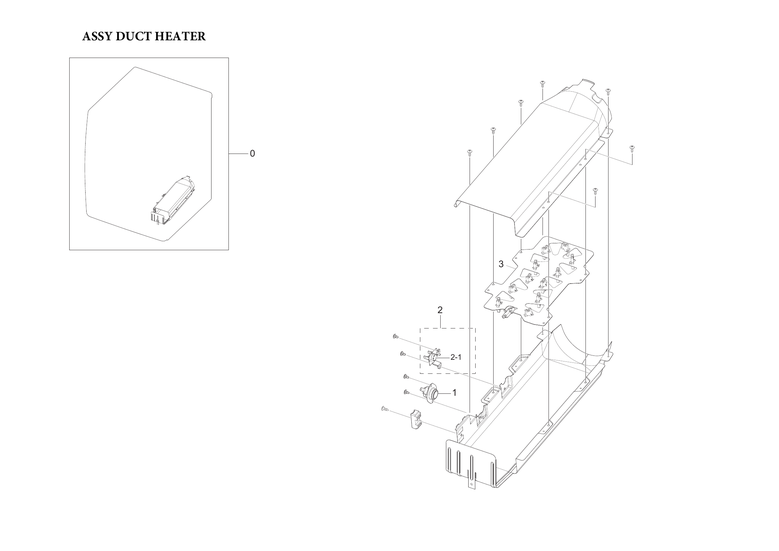 Heater duct assy