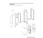 LG LRFVC2406D/00 refrigerator door parts diagram