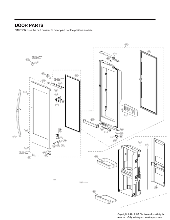 Refrigerator door parts