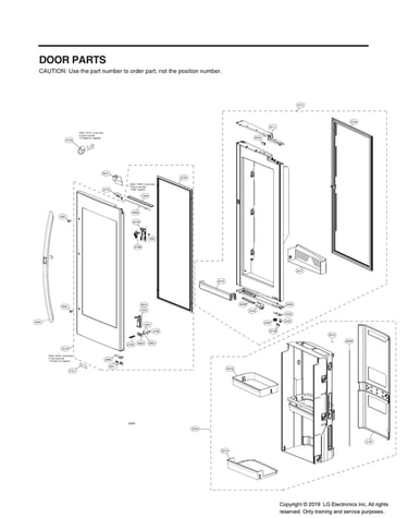 Refrigerator door parts
