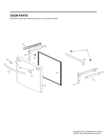Freezer door parts