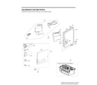 LG LRFVC2406D/00 ice maker/ice bin parts diagram