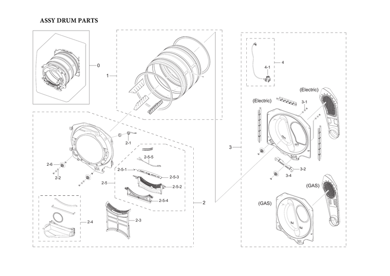 Drum parts assy