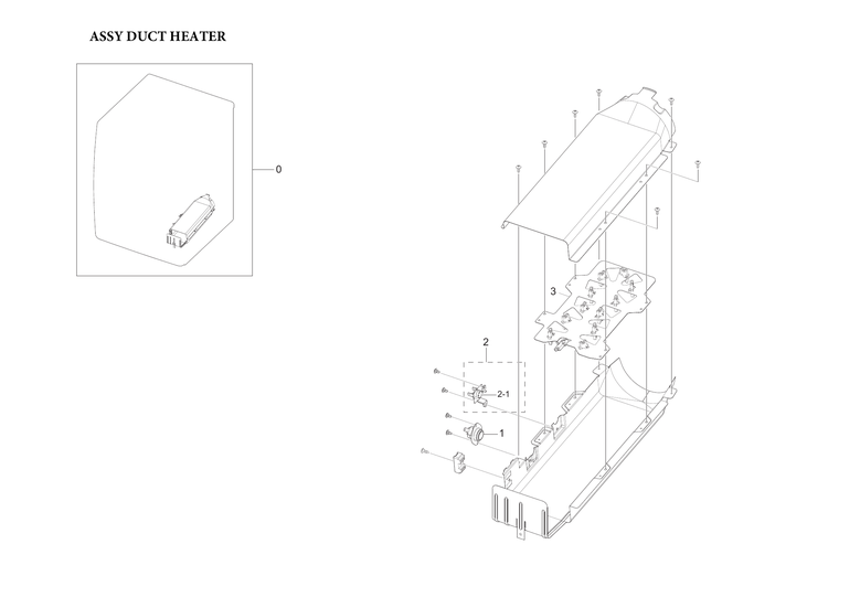 Heater duct assy