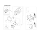 Samsung DVE50R8500W/A3-00 drum parts assy diagram