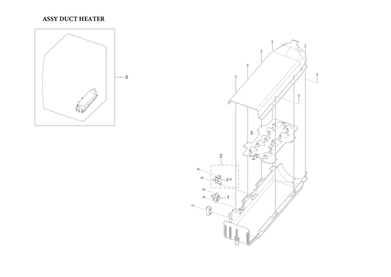 Heater duct assy