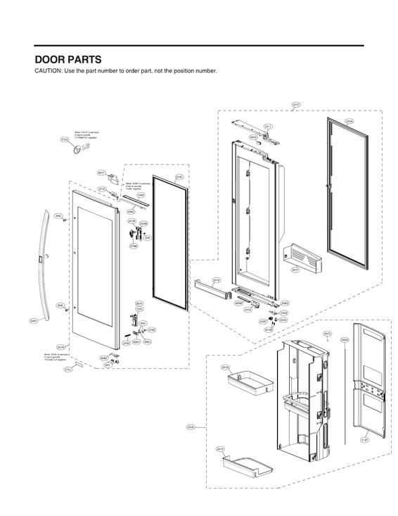 Refrigerator door parts