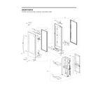 LG LRFVS3006D/00 refrigerator door parts diagram