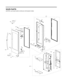 Refrigerator door parts