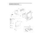 LG LRFXC2406D/00 ice maker/ice bin parts diagram