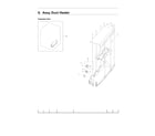 Samsung DVE54R7200V/A3-00 assy duct heater diagram