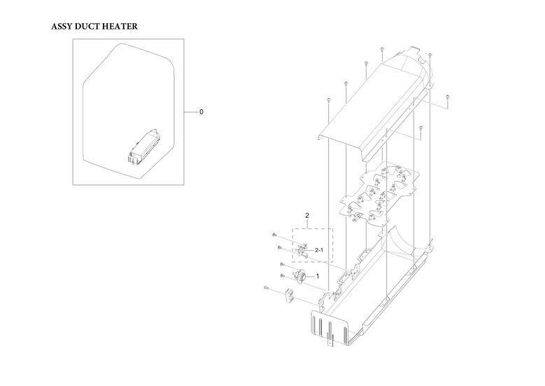 Assy duct heater