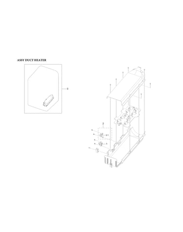 Assy duct heater