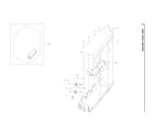 Samsung DV42H5200EW/A3-04 heater duct assy diagram