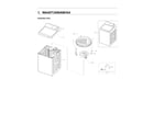 Samsung WA45T3400AW/A4-00 main unit assy diagram