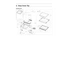 Samsung WA45T3400AW/A4-00 top cover assy diagram